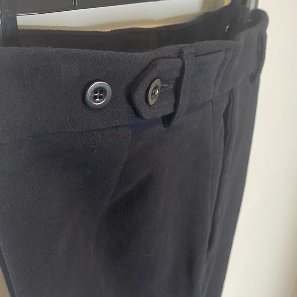 ADRIANA BLACK ORGANIC MOLESKIN VELVETY STRAIGHT LEG ORGANIC COTTON TROUSERS 26 - Picture 6 of 11